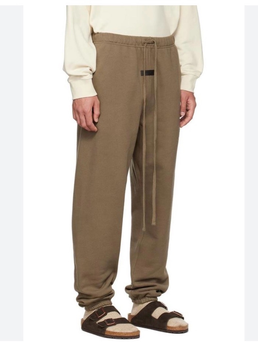 Essentials Fear of God Men’s Drawstring Lounge Pants Sweatpants Brown Size Small